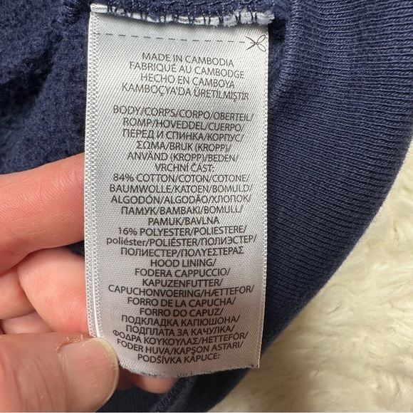 Polo by Ralph Lauren Hoodie Zippered Blue Size 7 - Picture 6 of 16